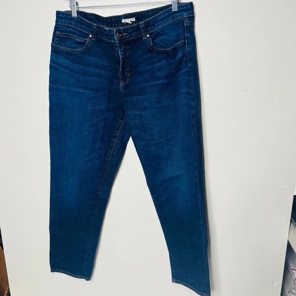 Eileen Fisher Jeans Sz 14 Straight Leg Jeans